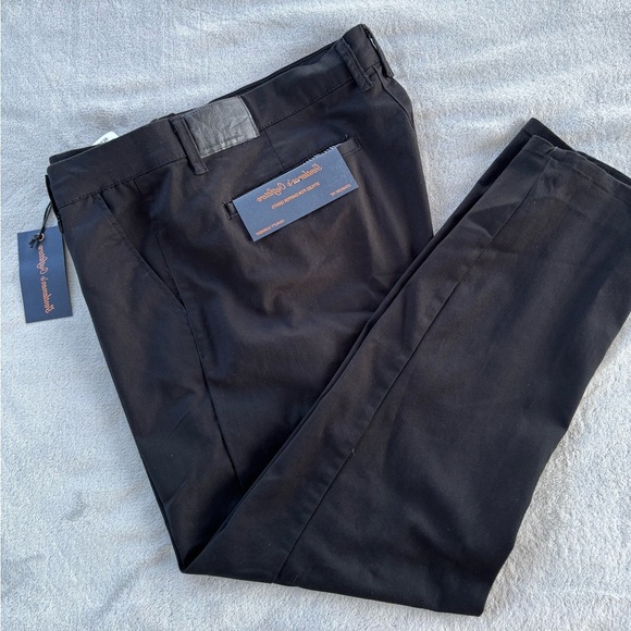Elegant Black Dress Pants with Soft Matte Finish - Picture 10 of 15